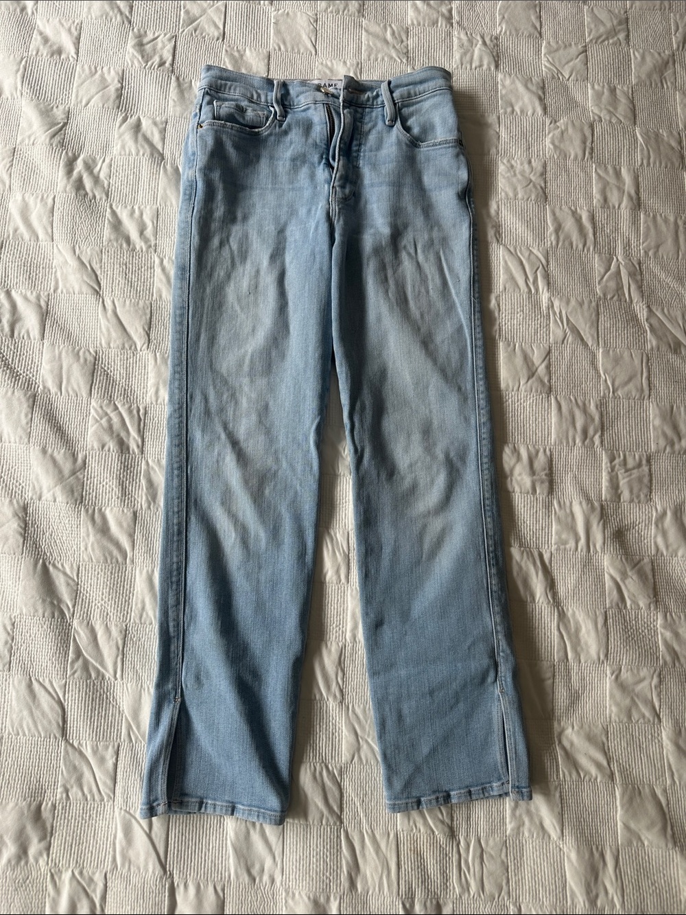 Frame Denim SplitHem Crop Jeans